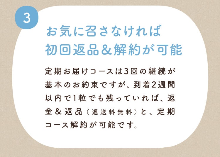 実感サンプル6袋+返金保証付き！